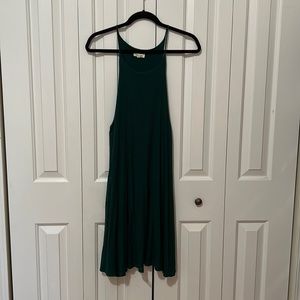 Silence + Noise High Neck Ribbed Mini Dress